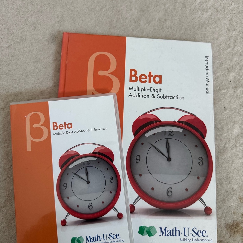 Math-U-See Beta Instruction Manual and DVD